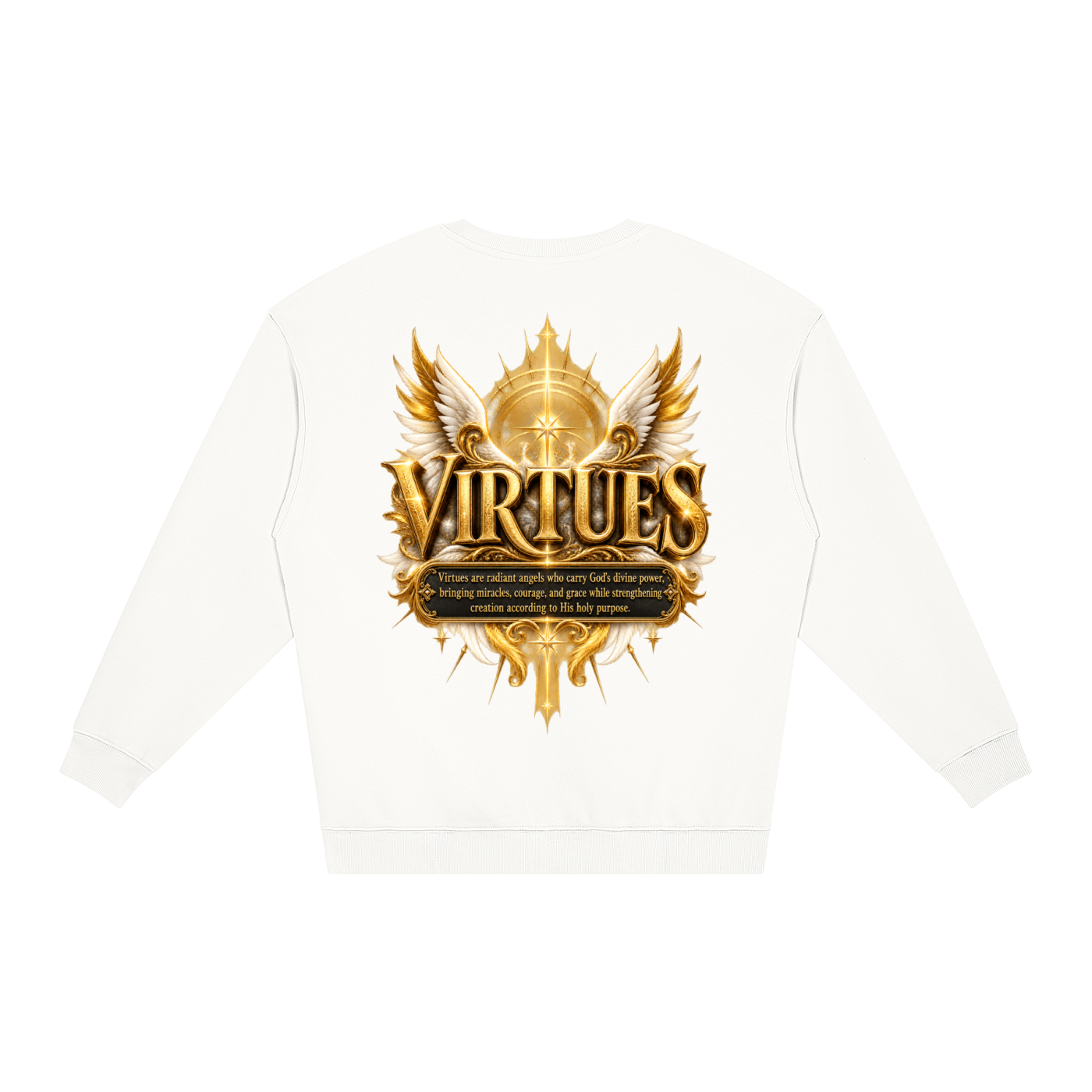 Jubilore "Virtues" Unisex Loose Crewneck Sweatshirt