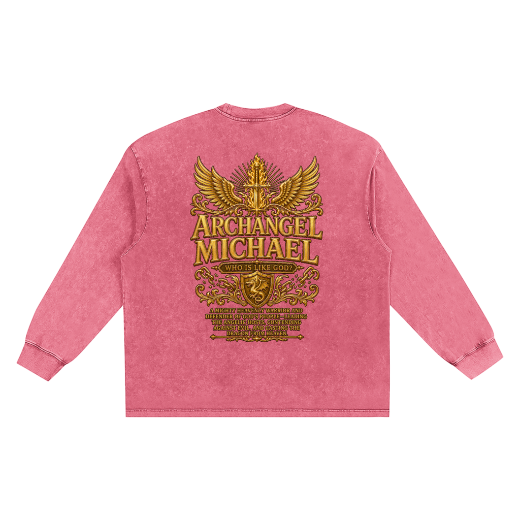 Jubilore "Michael" Snow Washed Frayed Edge T-Shirt