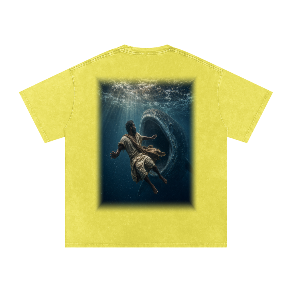 Jubilore "Jonah" Snow Washed Oversized Cotton T-Shirt