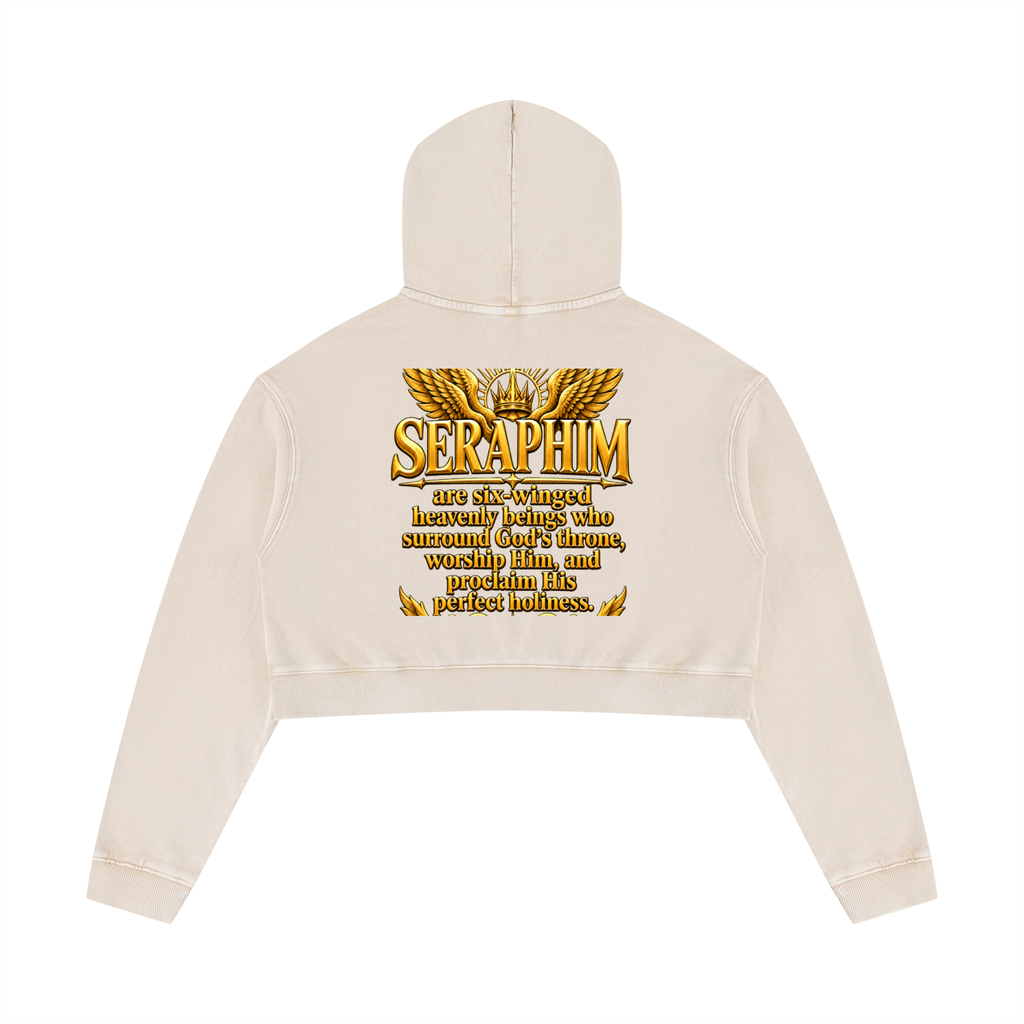 Jubilore Seraphim Women’s Mineral Washed Crop Hoodie