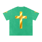 Jubilore "Jesus Is LORD" Snow Washed Oversized Cotton T-Shirt