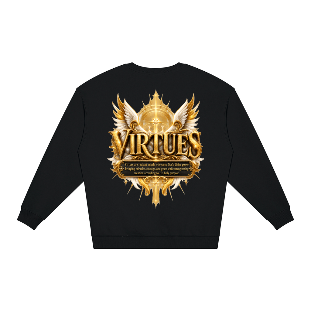 Jubilore "Virtues" Unisex Loose Crewneck Sweatshirt