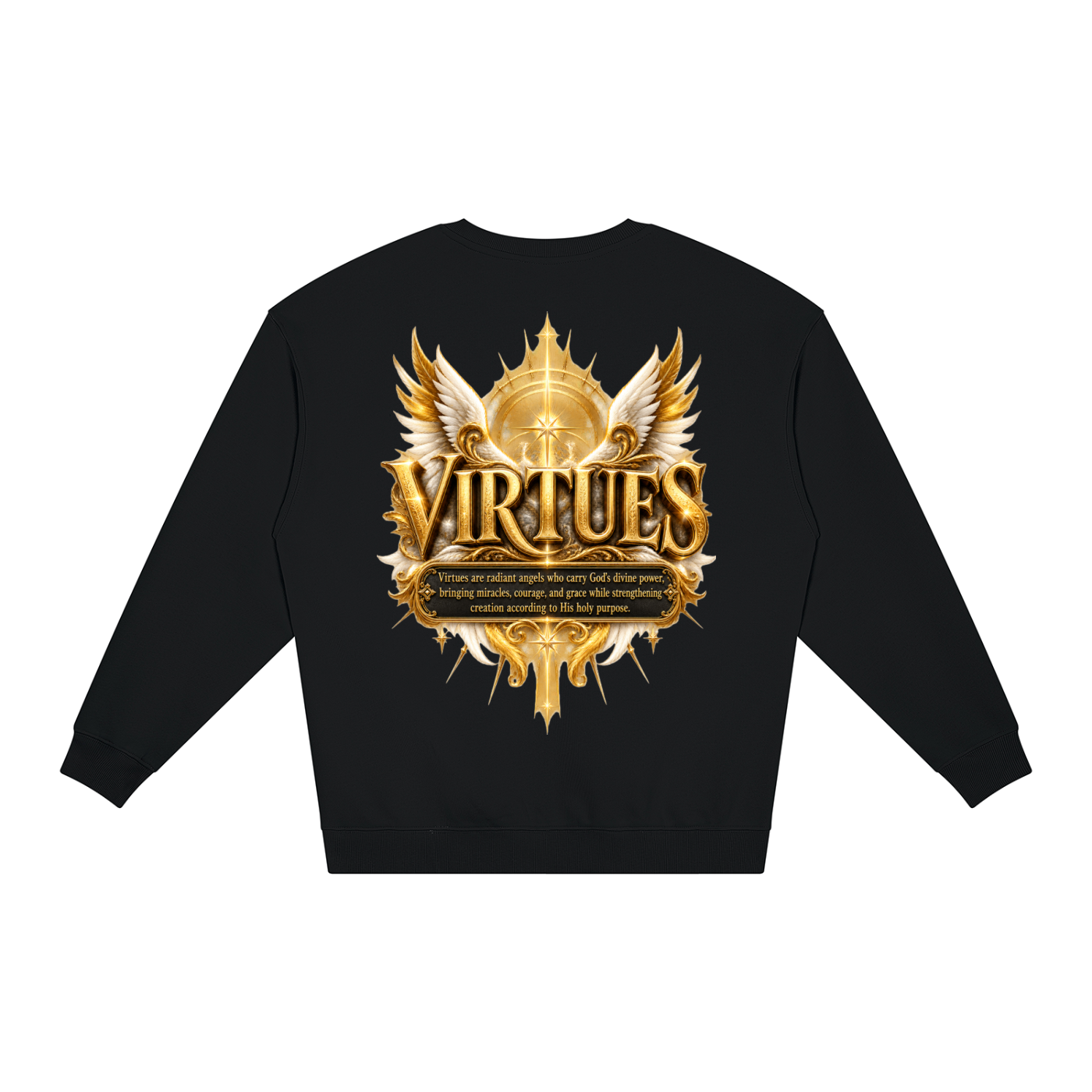 Jubilore "Virtues" Unisex Loose Crewneck Sweatshirt