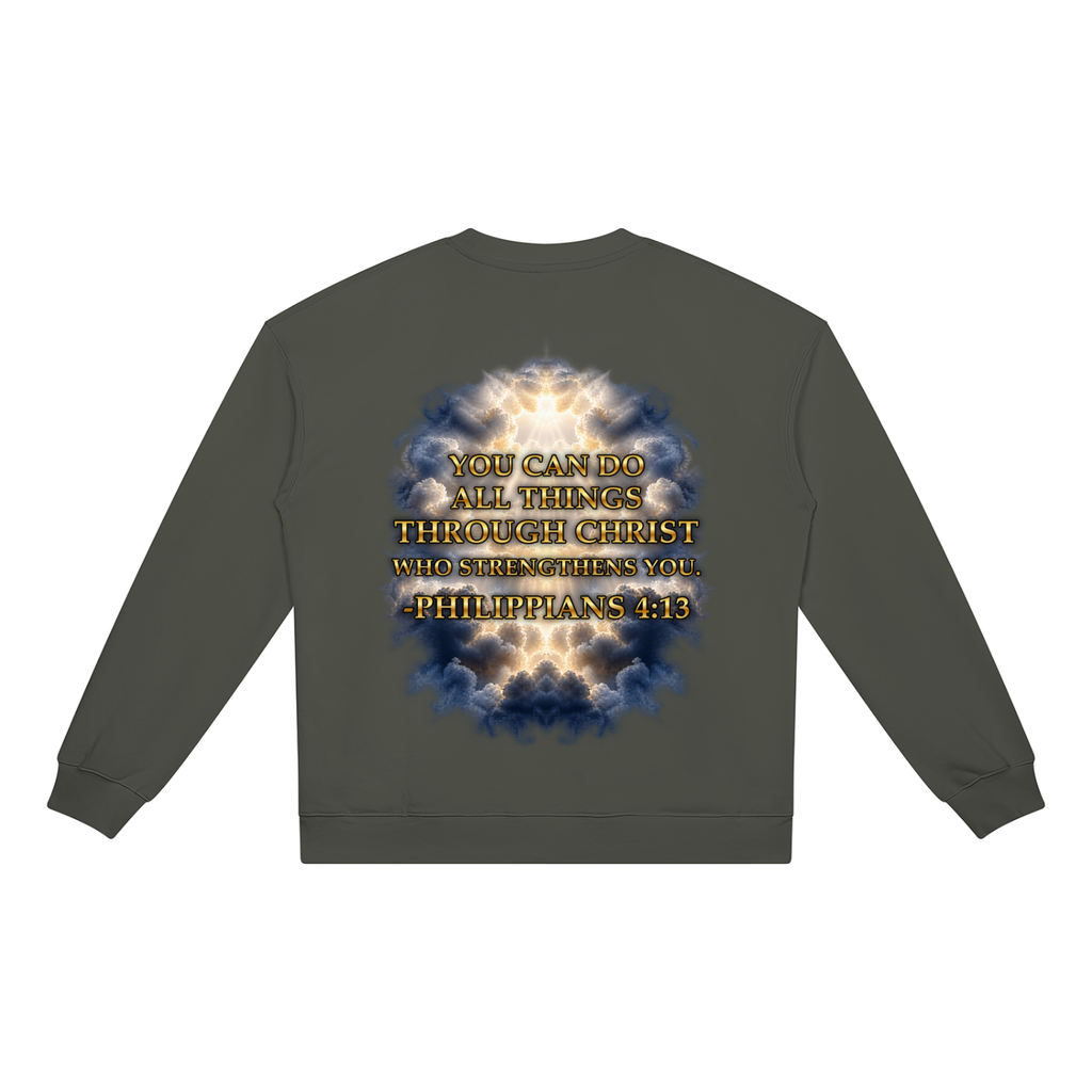 Jubilore "Christ Saves" Unisex Heavyweight Crewneck Sweatshirt