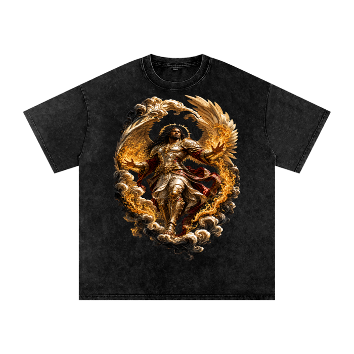 Jubilore Snow Washed Oversized Cotton T-Shirt