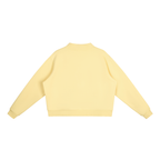Jubiloré "JIK" Essential Fleece Mock-Neck Crew Sweatshirt