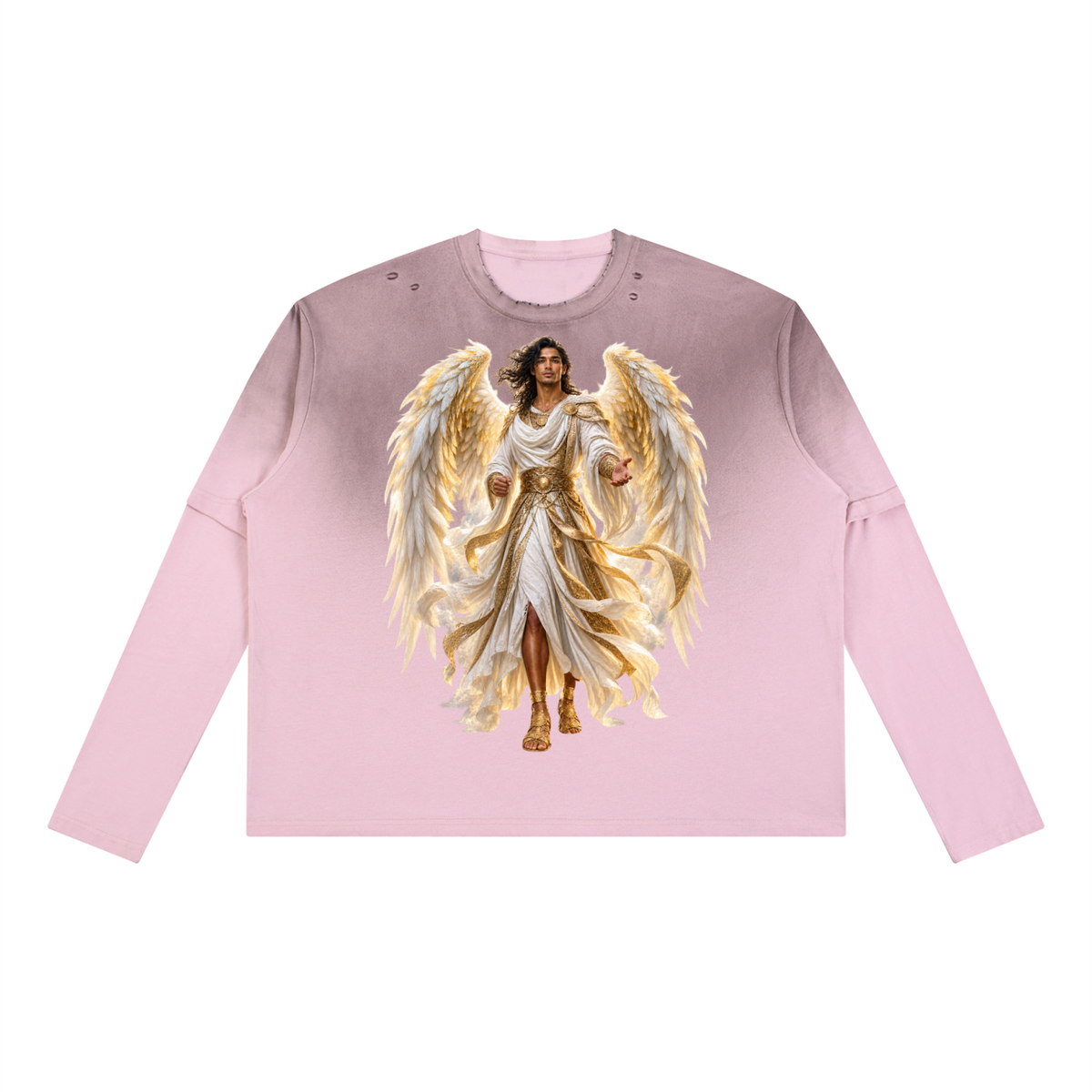 Jubilore "Gabriel" Unisex Vintage Wash Layered T-Shirt