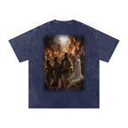 Jubilore "Sodom & Gomorrah" Snow Washed Oversized Cotton T-Shirt
