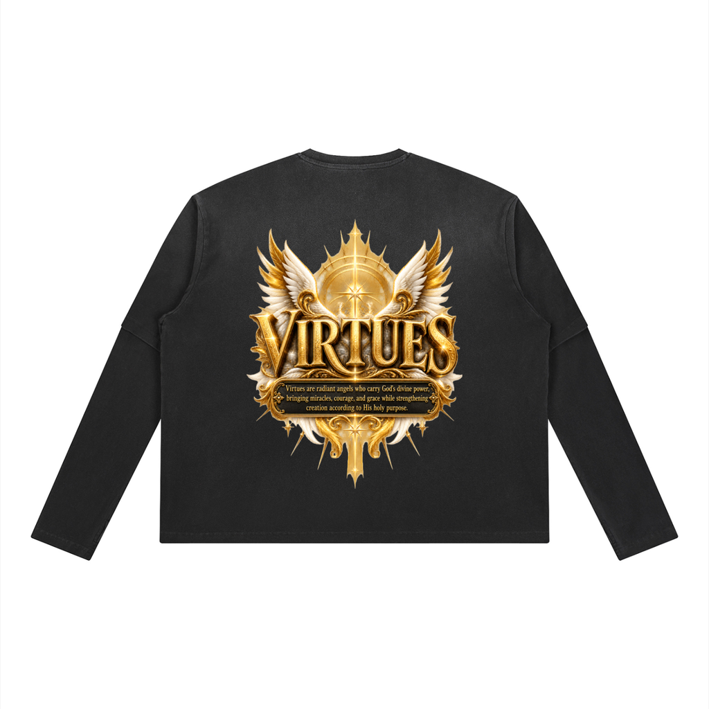 Jubilore "Virtues" Unisex Vintage Wash Layered T-Shirt
