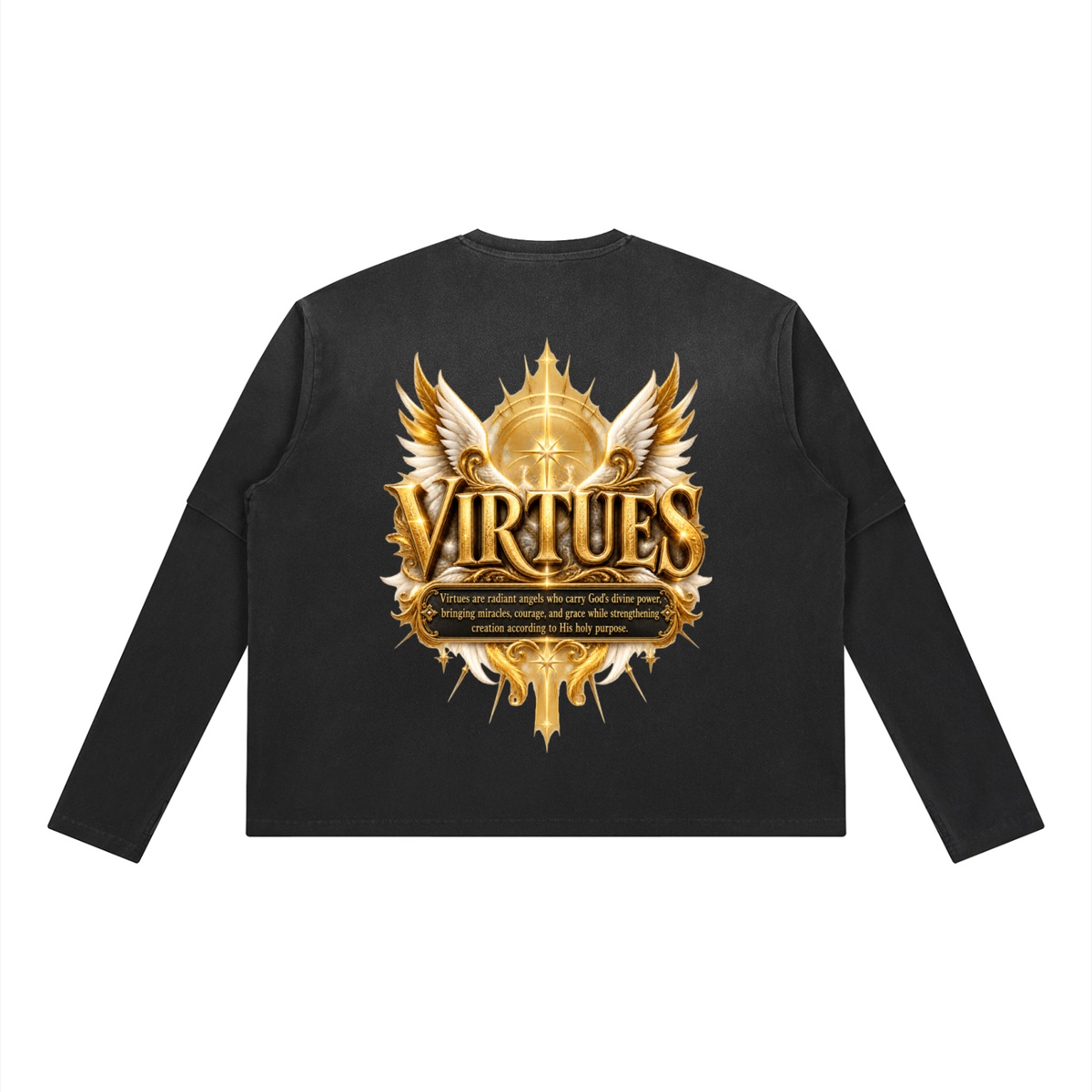 Jubilore "Virtues" Unisex Vintage Wash Layered T-Shirt