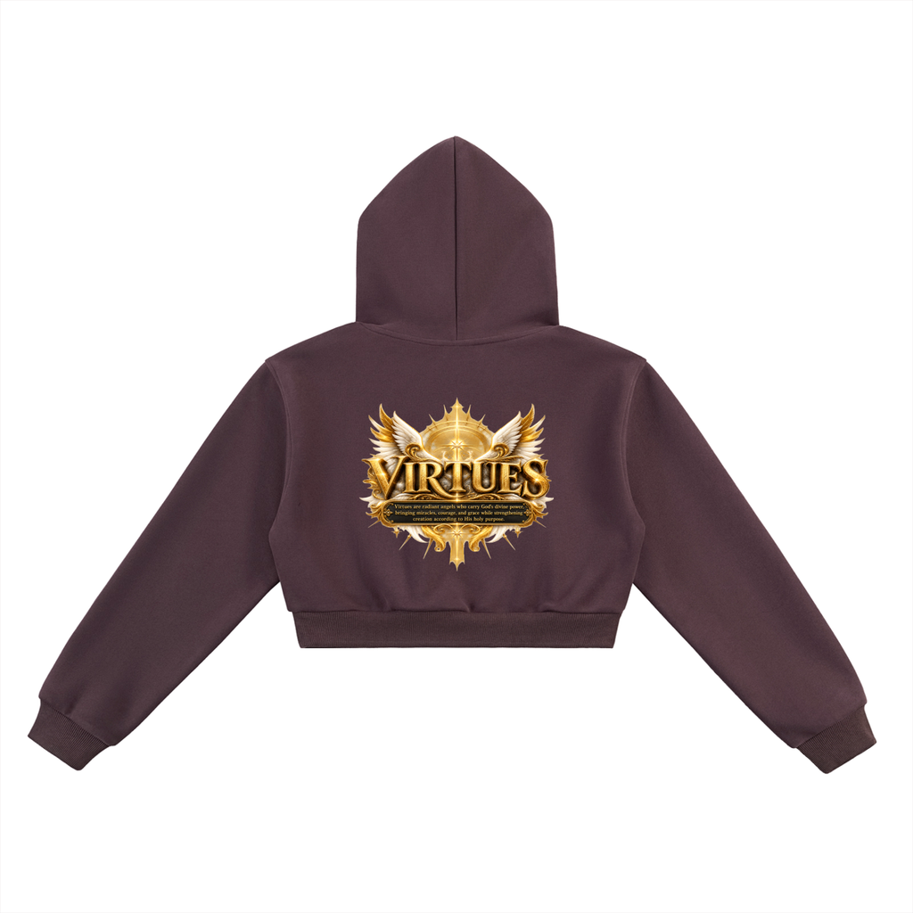 Jubiloré "Virtues" Essential Cropped Hoodie