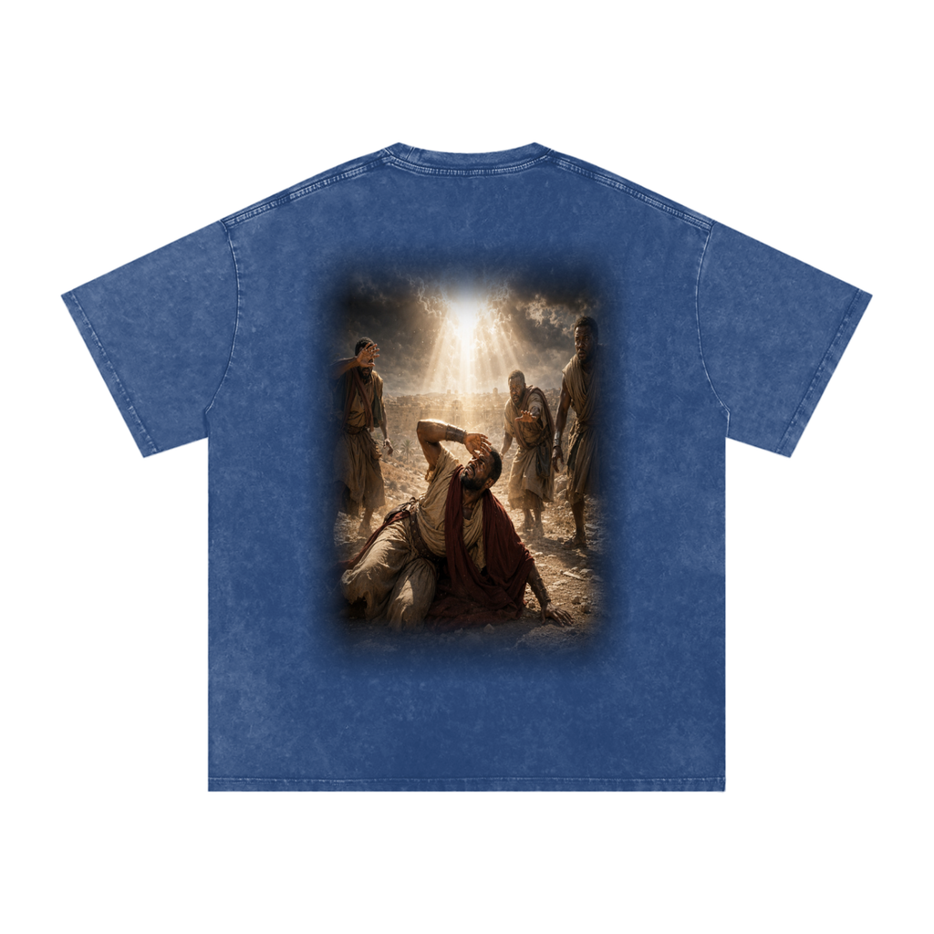 Jubilore “Paul” Snow Washed Oversized Cotton T-Shirt