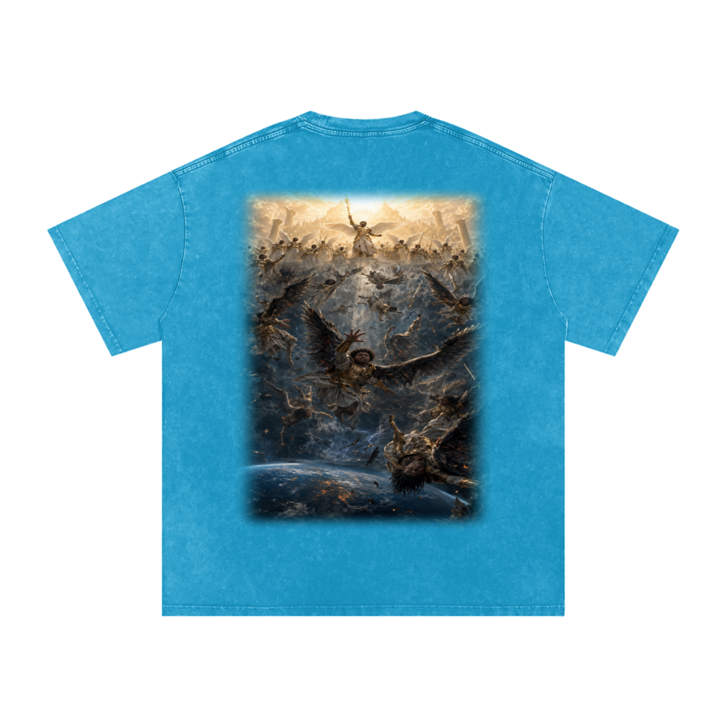 Jubilore "Three Wise Men" Snow Washed Oversized Cotton T-Shirt