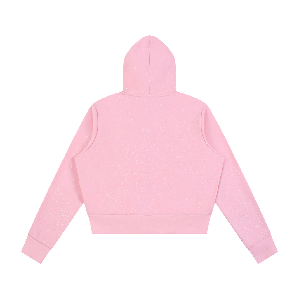 Jubiloré Women's Sparkles Fleece Full Zip Hoodie