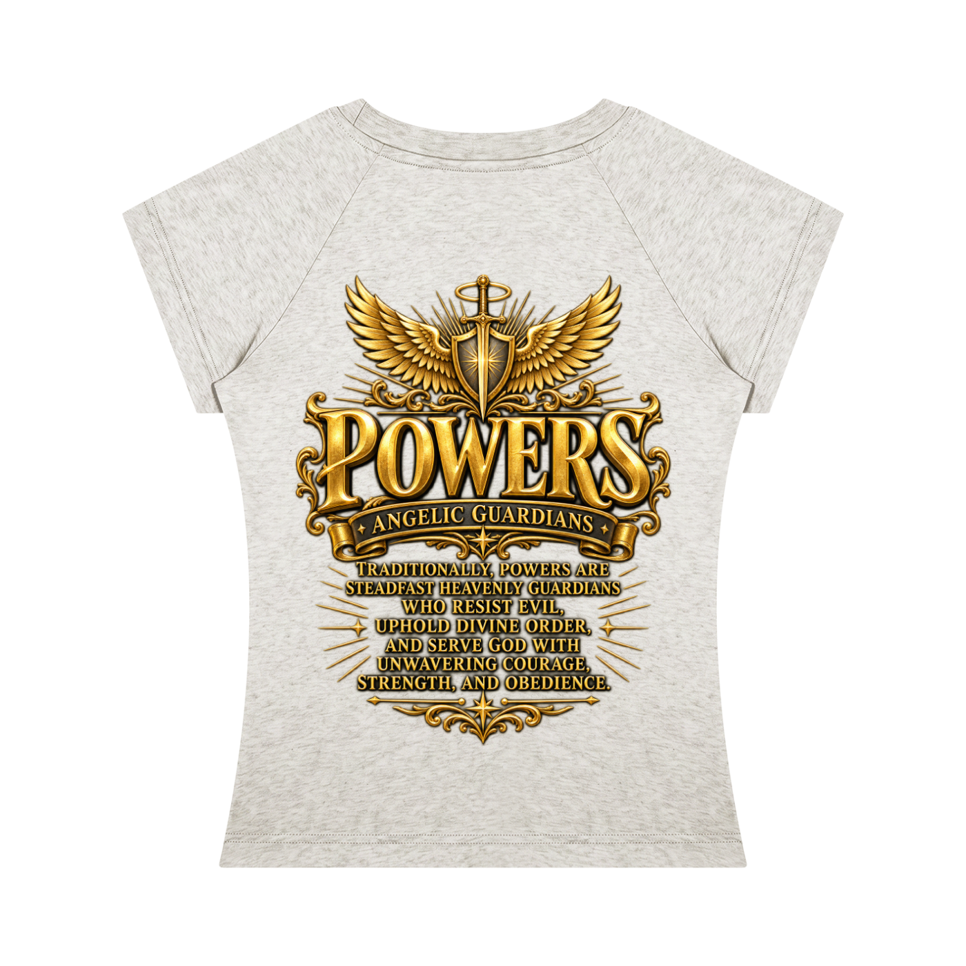 Jubiloré "Powers" Women’s Slim Raglan T-Shirt