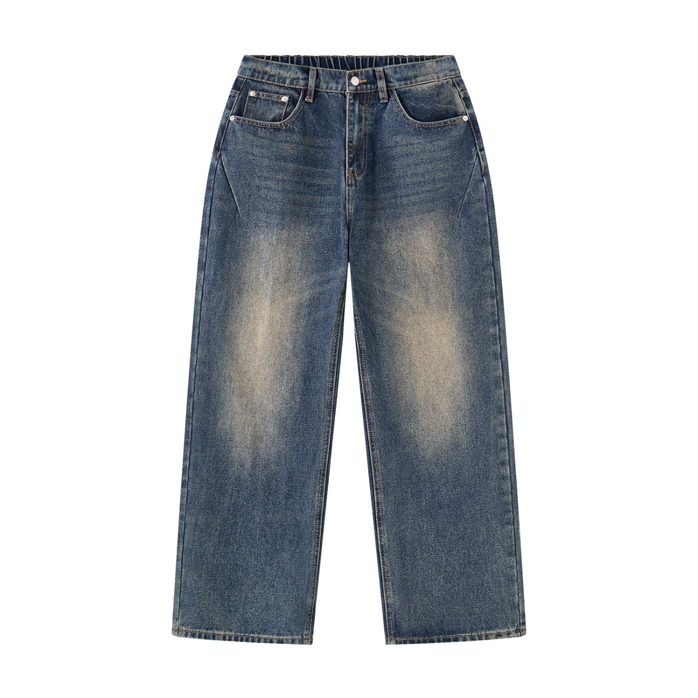 Jubilore Men's Vintage Wash Denim Jeans