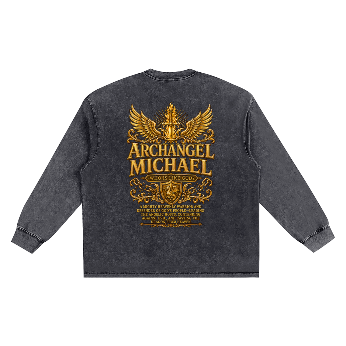 Jubilore "Michael" Snow Washed Frayed Edge T-Shirt