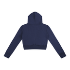 Jubiloré Women’s Slim Crop Full Zip Hoodie