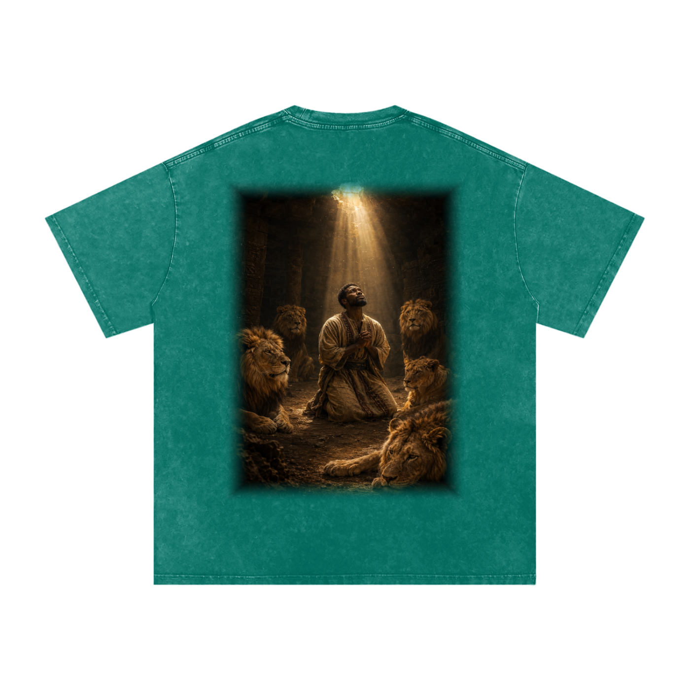 Jubilore "Daniel" Snow Washed Oversized Cotton T-Shirt
