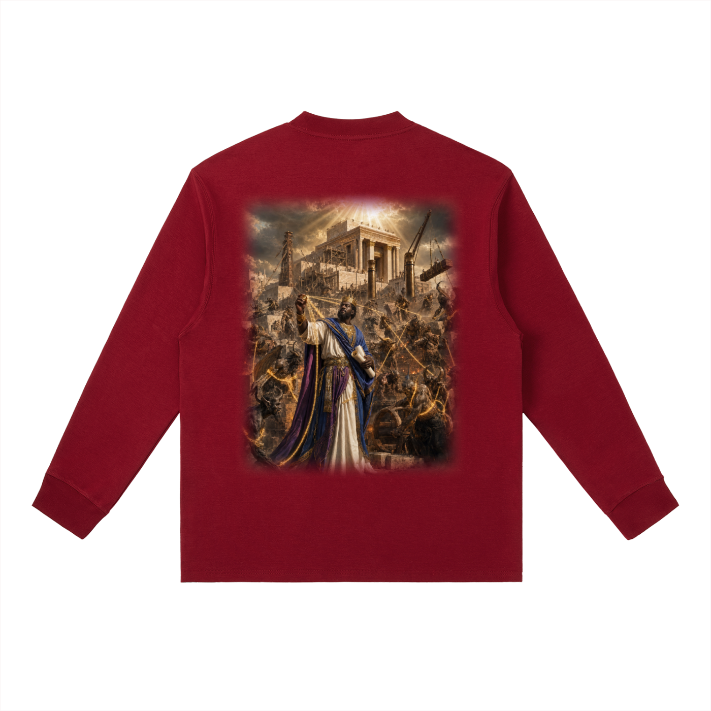 Jubilore "Solomon" Essential Crewneck Long-Sleeve T-Shirt