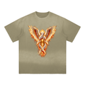 Jubilore Seraphim Sun Fade Hand-Frayed Cotton T-Shirt
