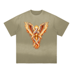 Jubilore Seraphim Sun Fade Hand-Frayed Cotton T-Shirt