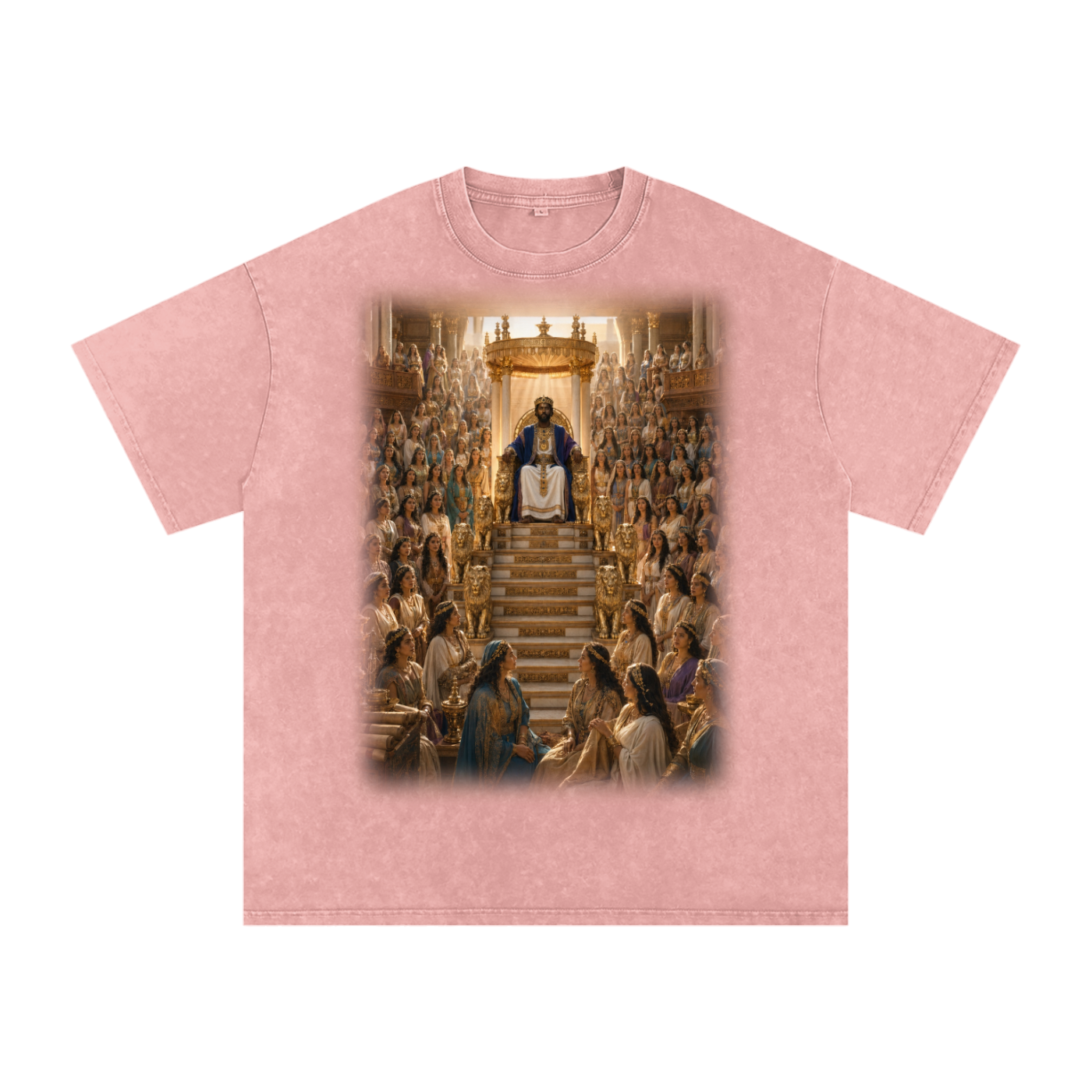 Jubilore “Solomon” Snow Washed Oversized Cotton T-Shirt