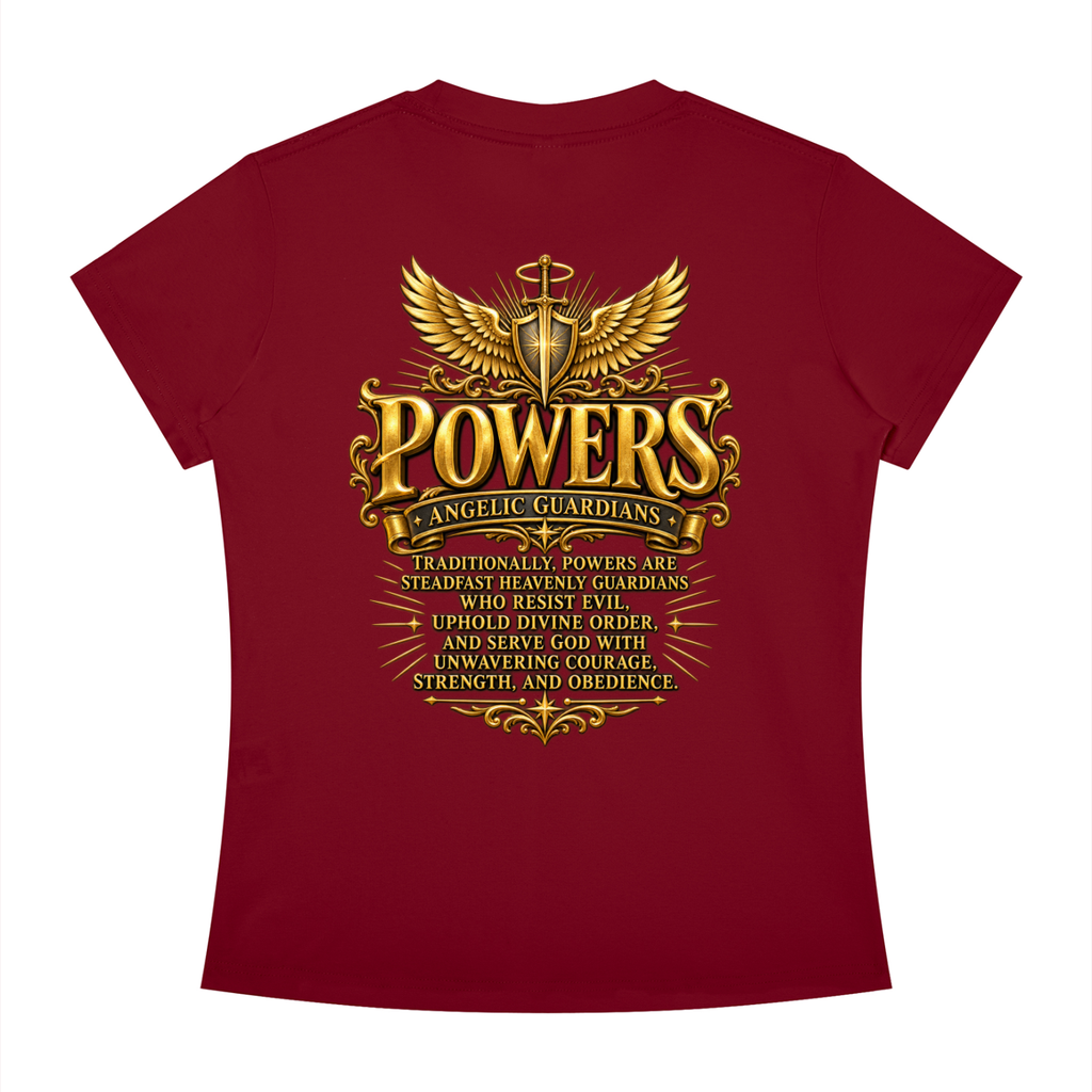 Jubiloré "Powers" Women's Slim Fit Crewneck T-Shirt