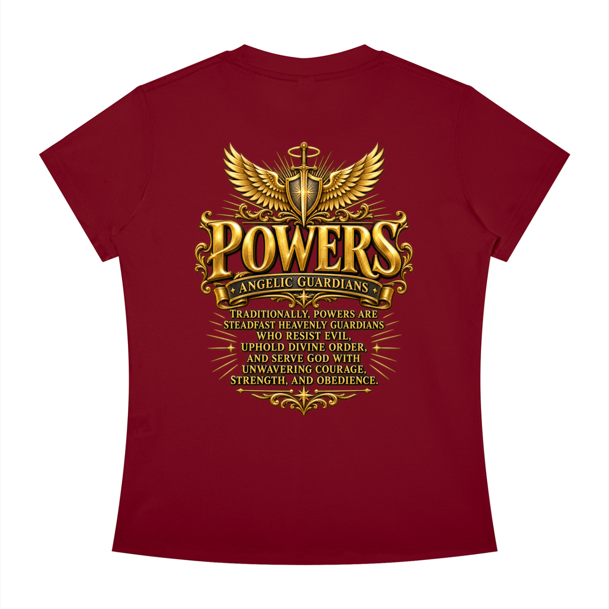 Jubiloré "Powers" Women's Slim Fit Crewneck T-Shirt