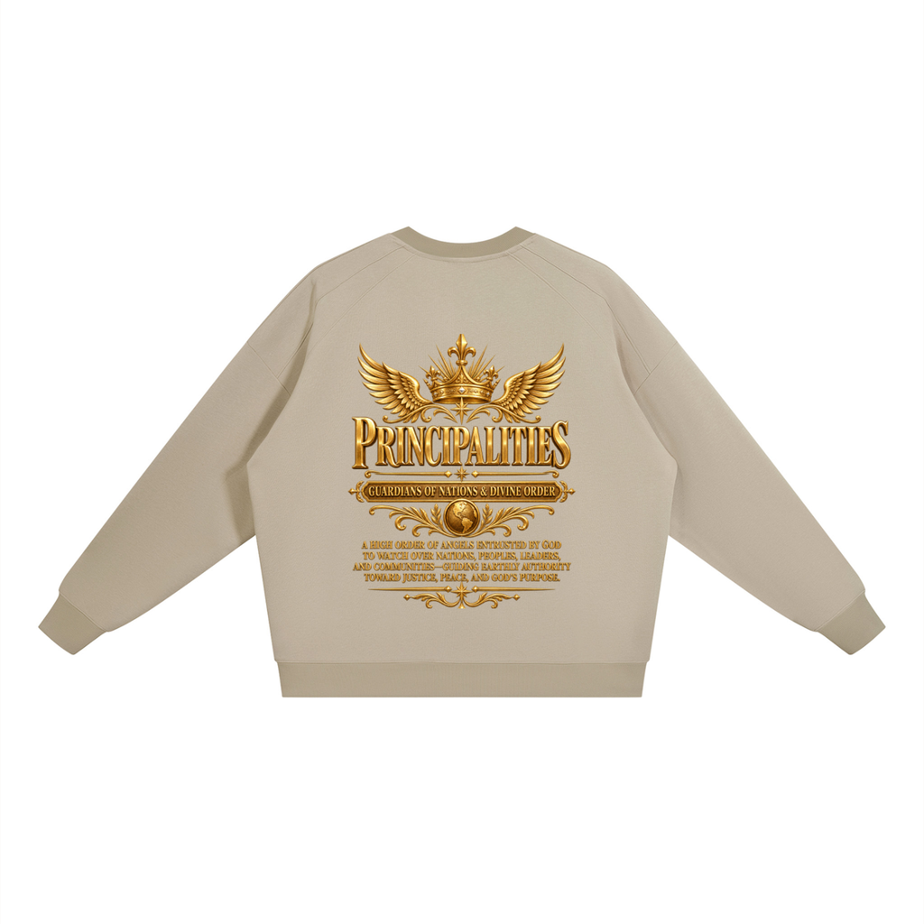 Jubilore "Principalities" Unisex Oversized V-Neck Sweatshirt