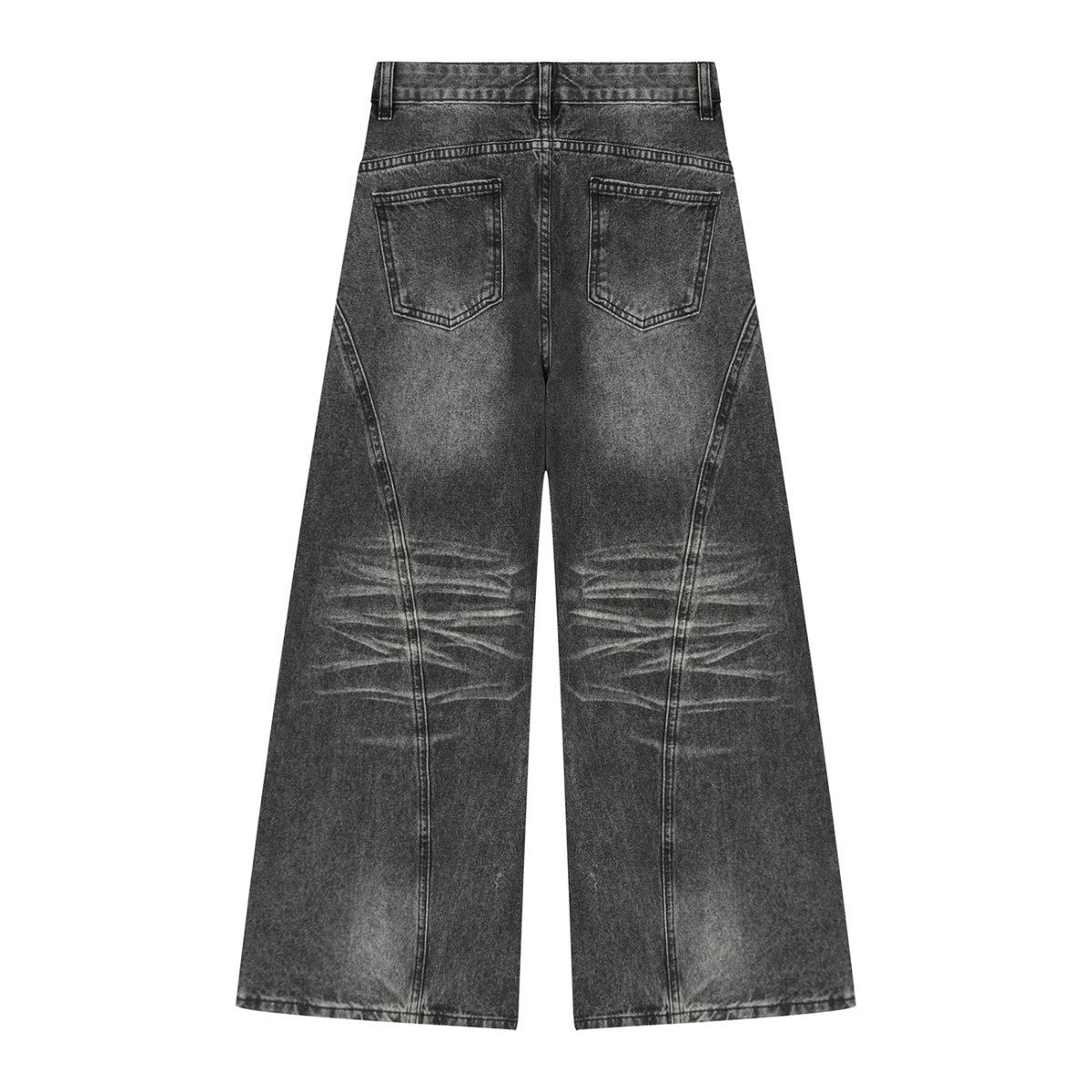 Jubiloré Women’s Vintage Wash Wide Leg Denim Jeans