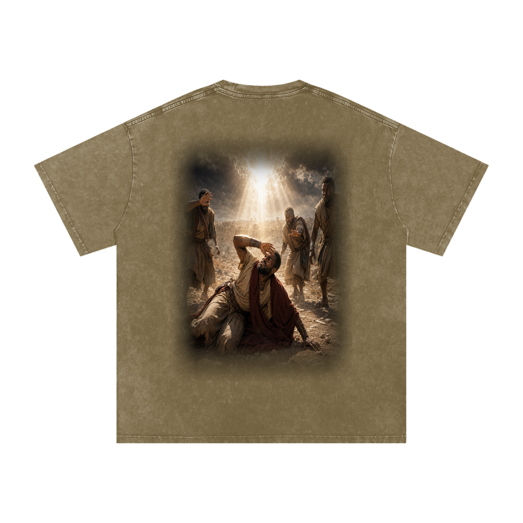 Jubilore “Paul” Snow Washed Oversized Cotton T-Shirt