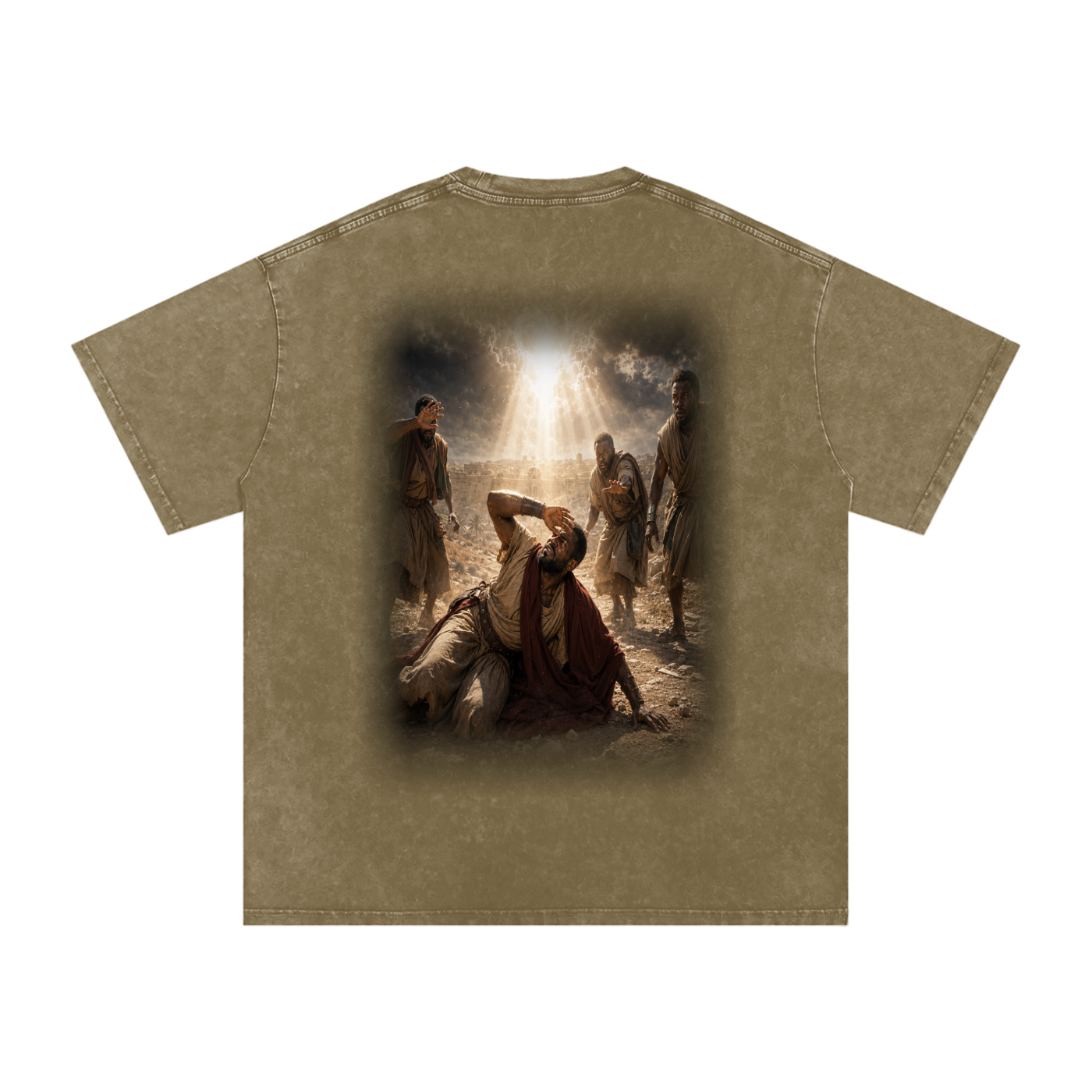 Jubilore “Paul” Snow Washed Oversized Cotton T-Shirt