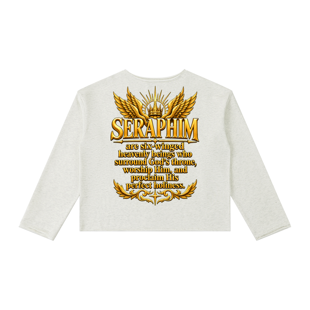 Jubilore Seraphim Women's Raw Hem Long Sleeve T-Shirt
