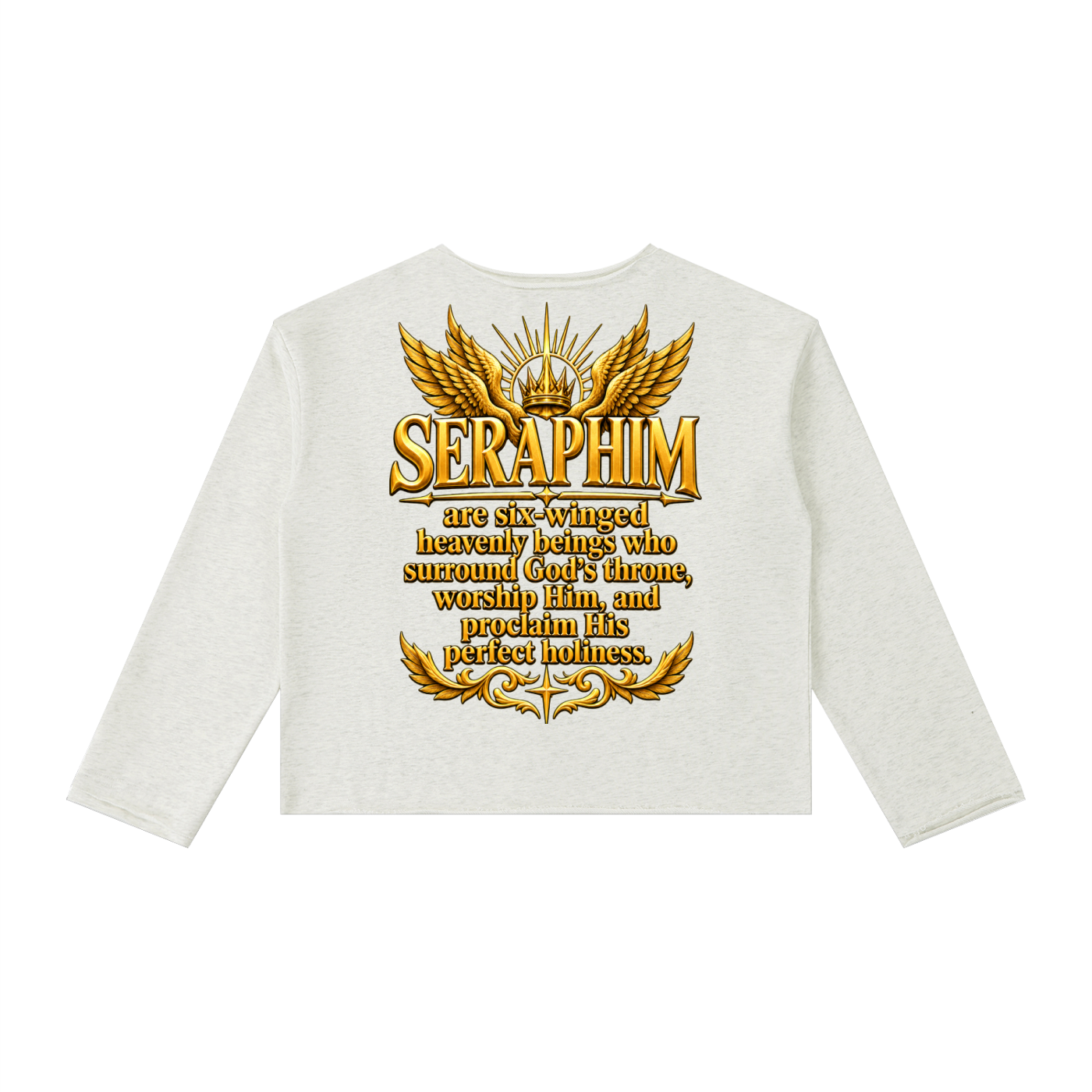 Jubilore Seraphim Women's Raw Hem Long Sleeve T-Shirt