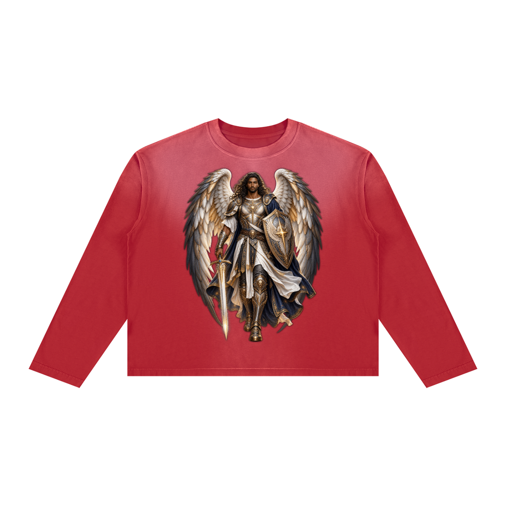 Jubilore "Michael" Unisex Sunfade Boxy Long Sleeve T-Shirt