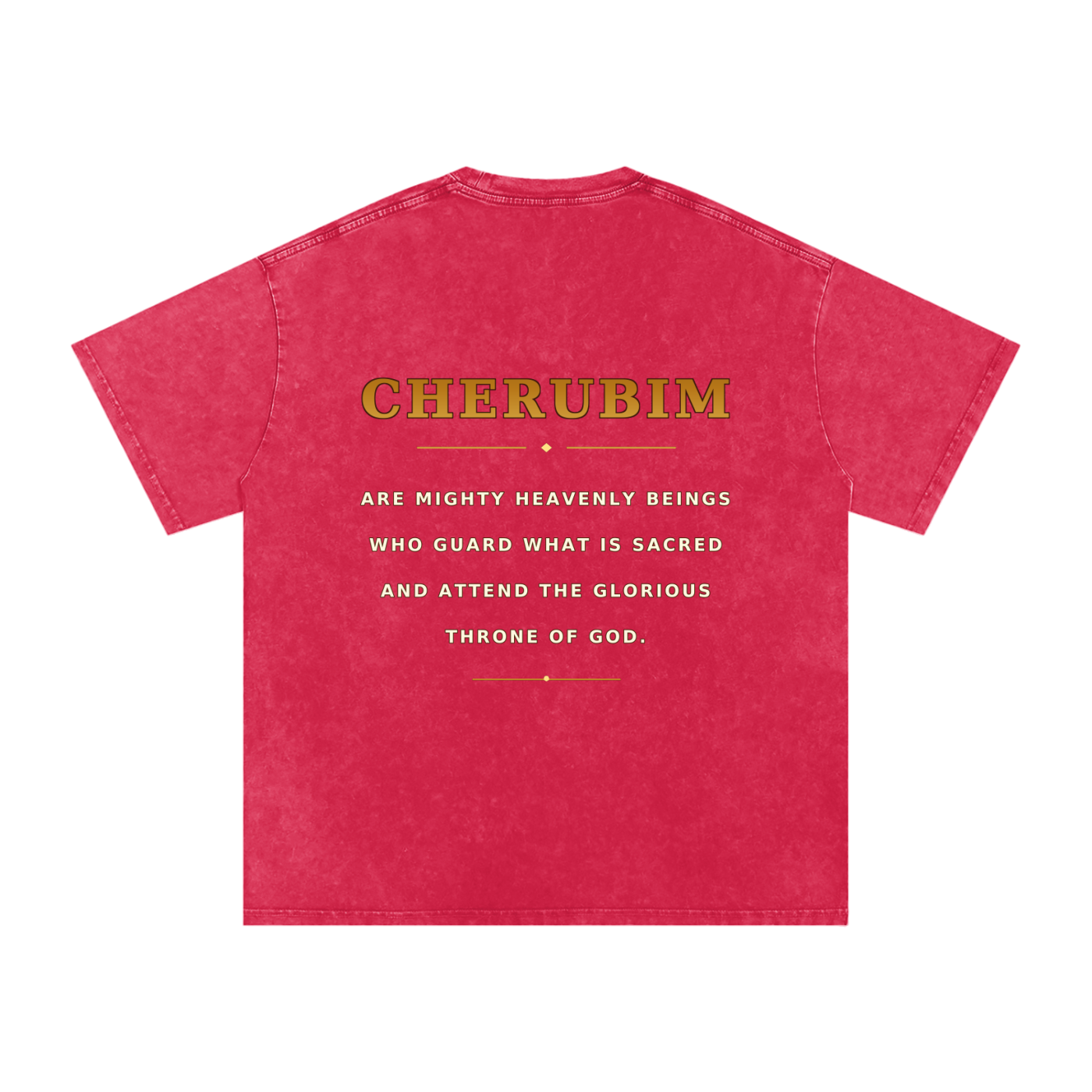 Jubilore Cherubim Snow Washed Oversized Cotton T-Shirt