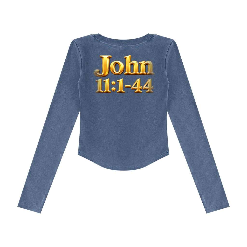 Jubiloré "Jesus Resurrects Lazarus" Women’s Vintage Wash Crop T-Shirt