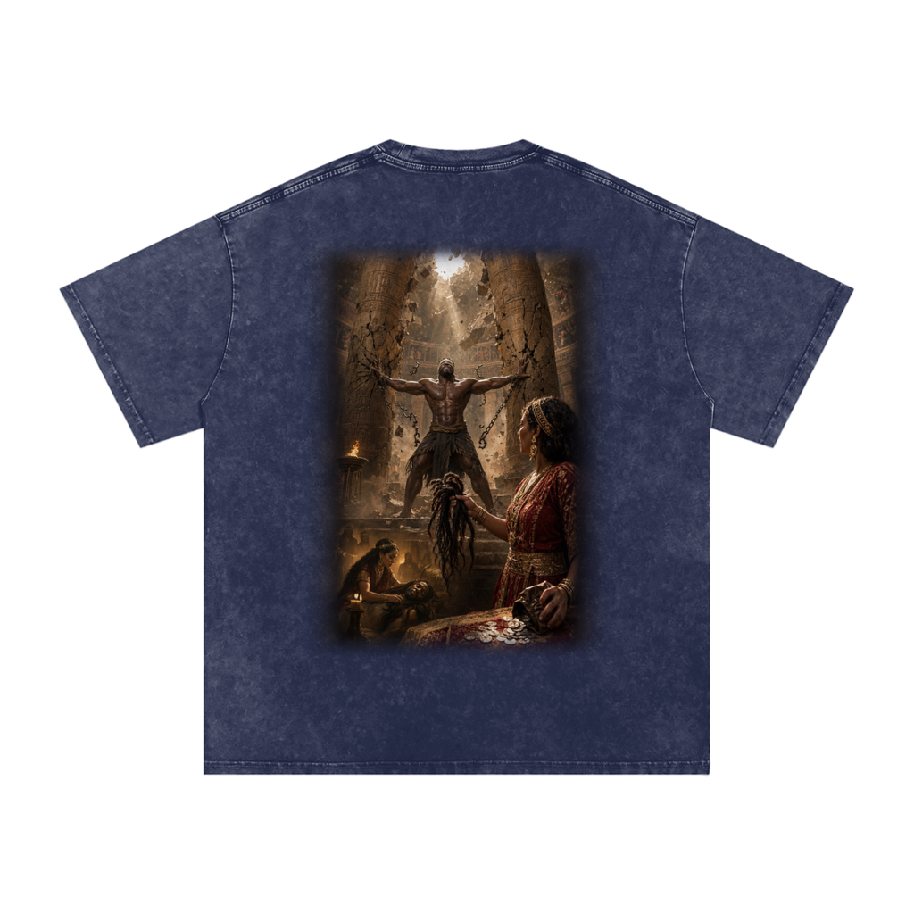 Jubilore “Samson” Snow Washed Oversized Cotton T-Shirt