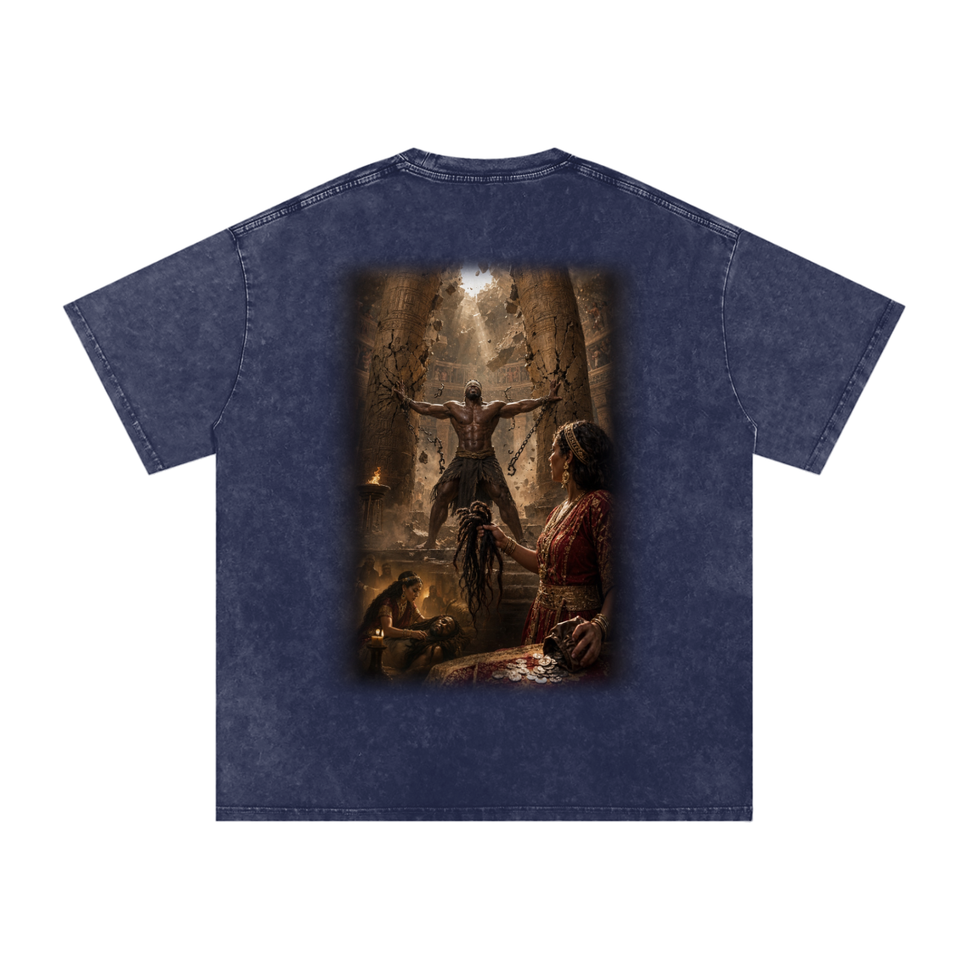 Jubilore “Samson” Snow Washed Oversized Cotton T-Shirt