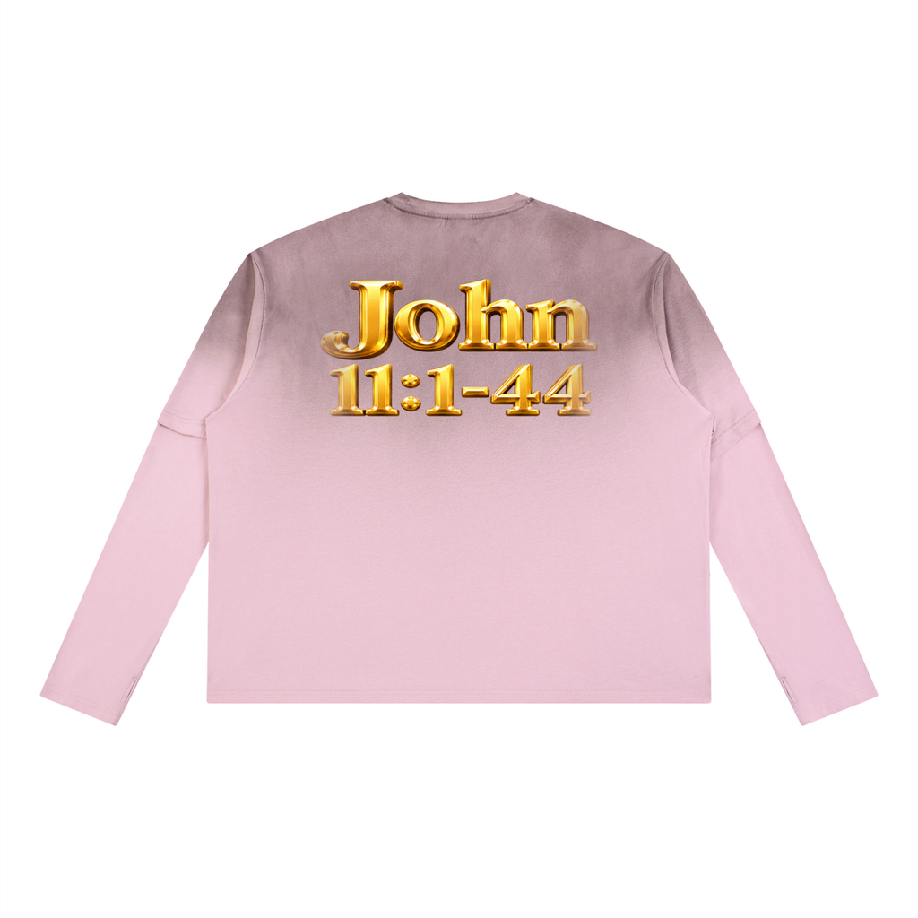 Jubilore "Jesus Resurrects Lazarus" Unisex Vintage Wash Layered T-Shirt