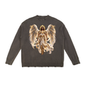 Jubilore "Powers" Vintage Washed Hand-Frayed Sweater