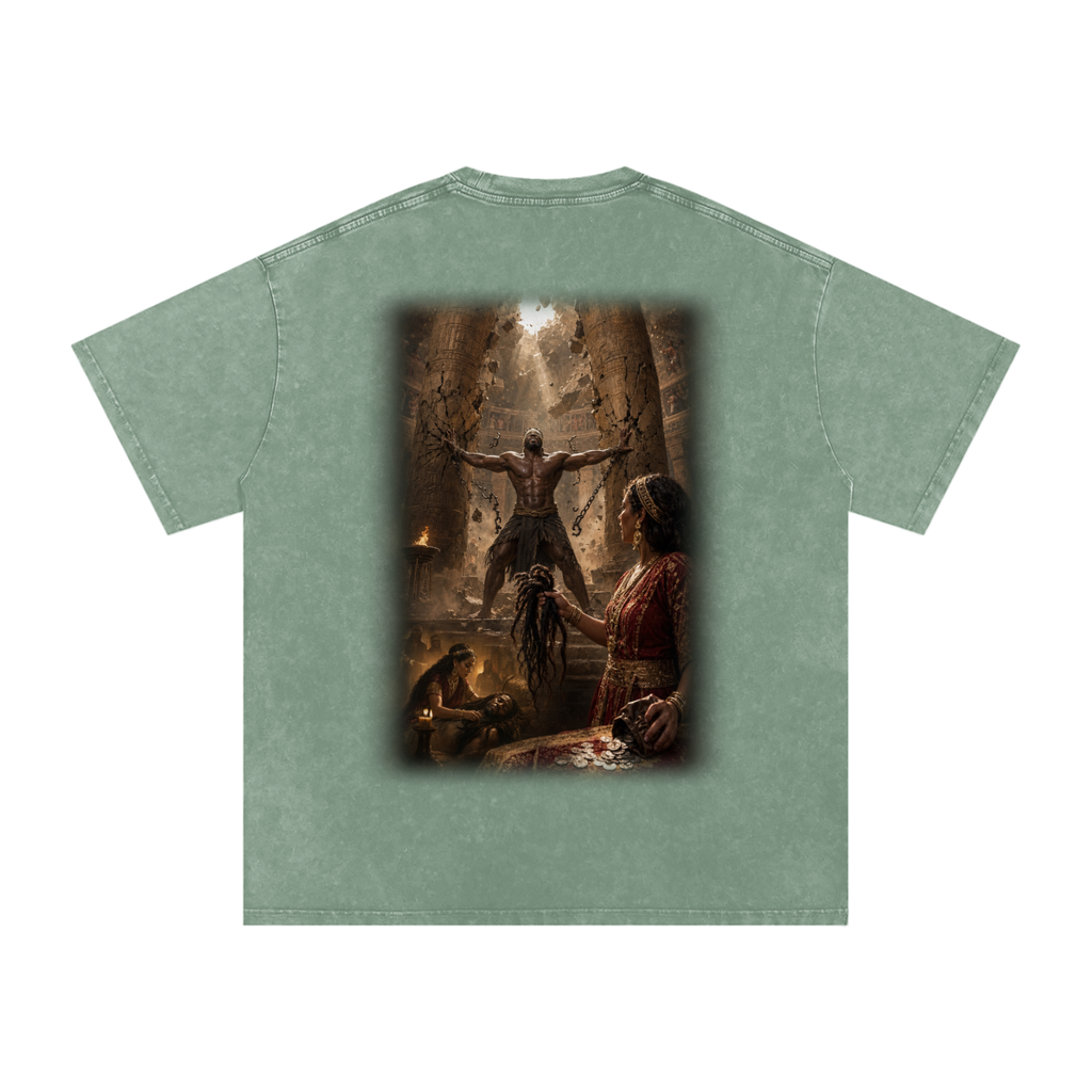 Jubilore “Samson” Snow Washed Oversized Cotton T-Shirt