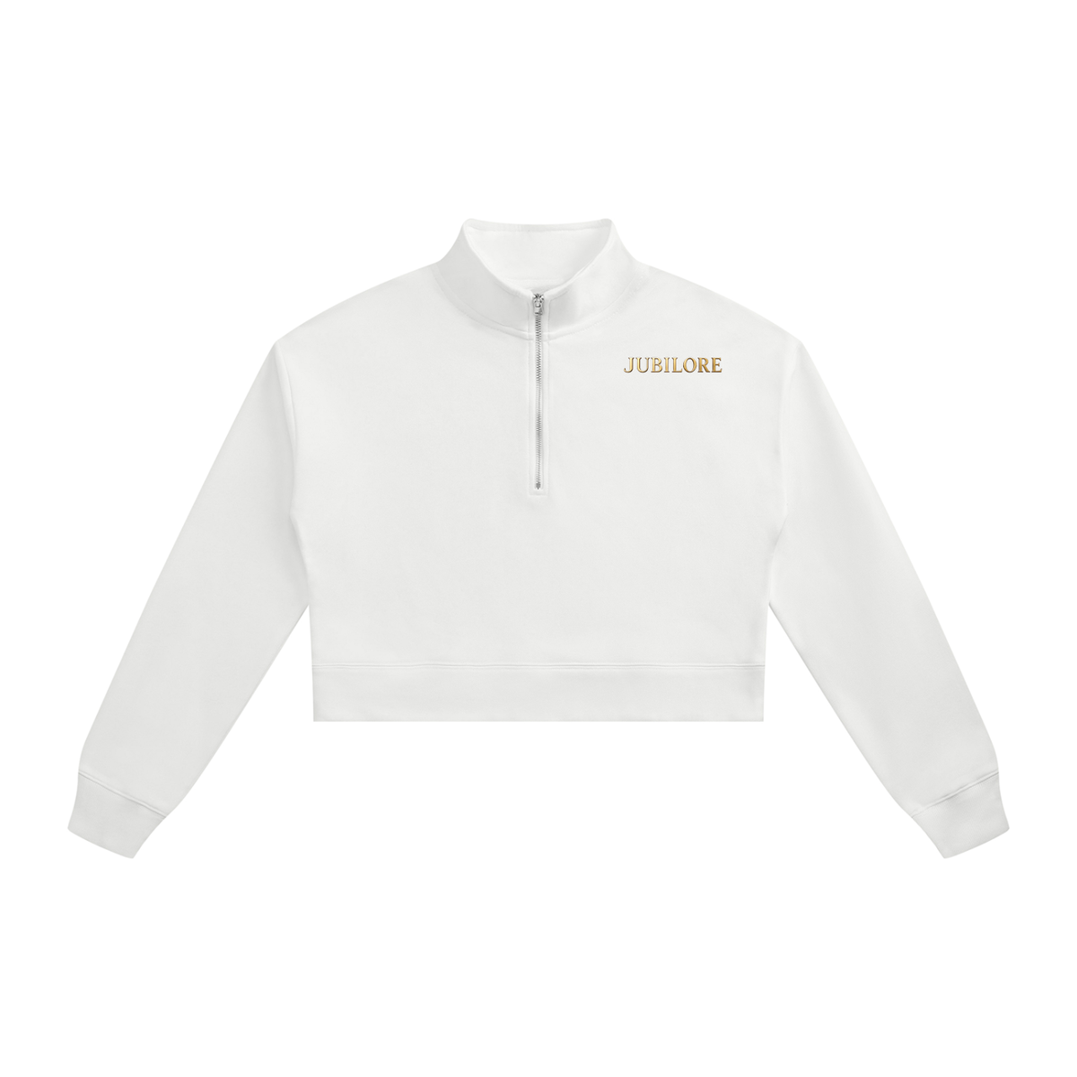 Jubiloré Women's Crop Quarter-Zip Sweatshirt