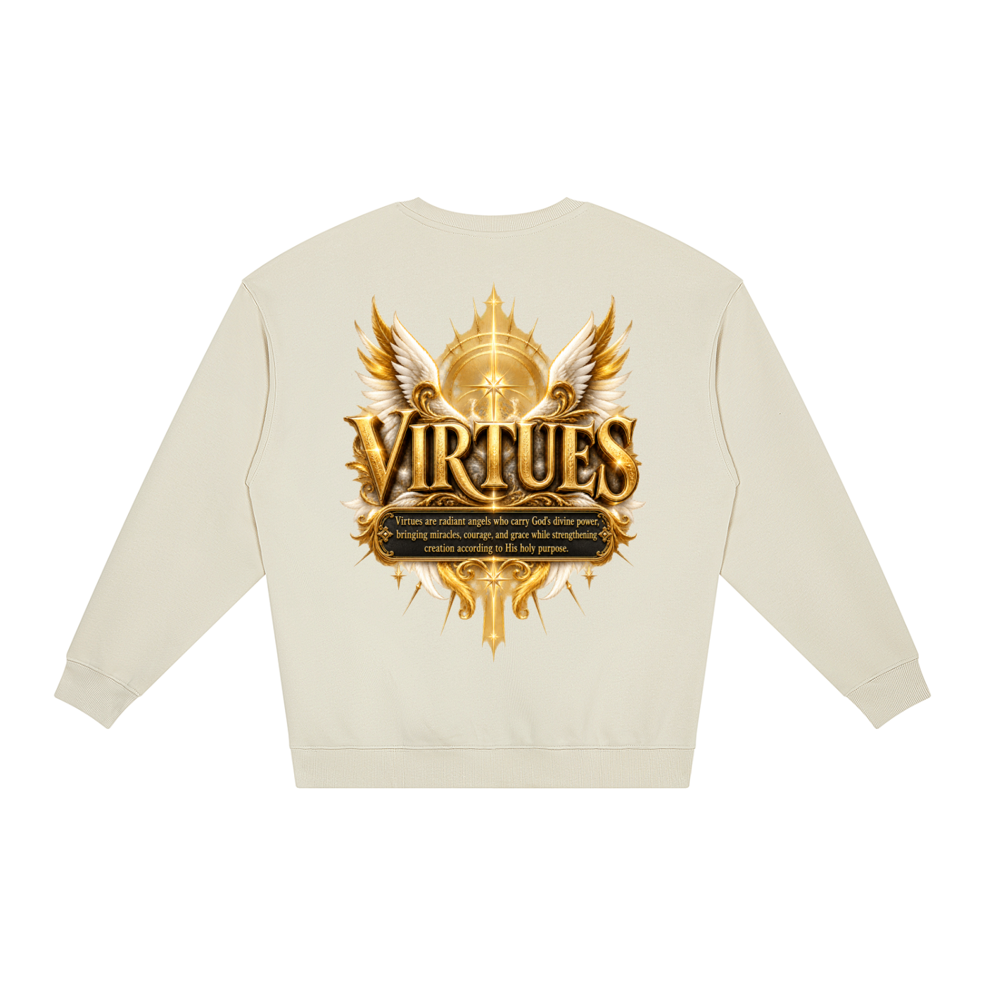 Jubilore "Virtues" Unisex Loose Crewneck Sweatshirt
