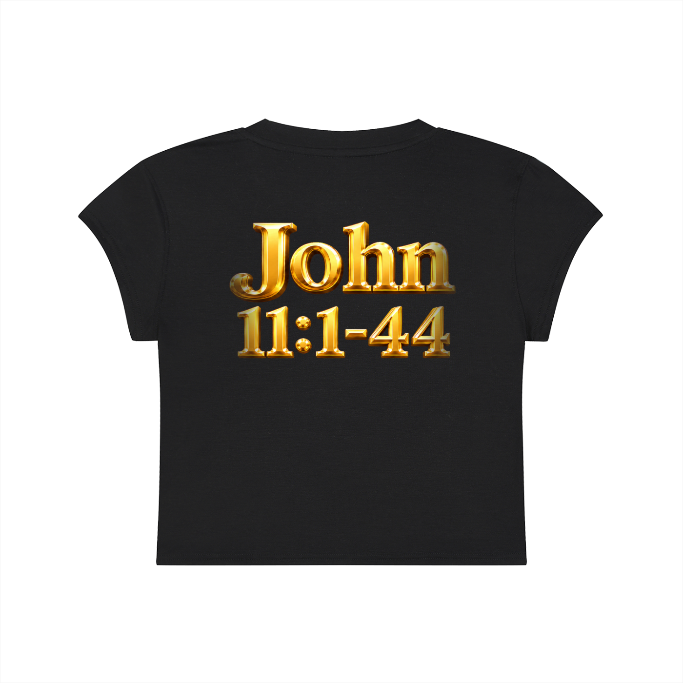 Jubiloré “Jesus Resurrects Lazarus” Women's Slim-Fit Cropped T-Shirt
