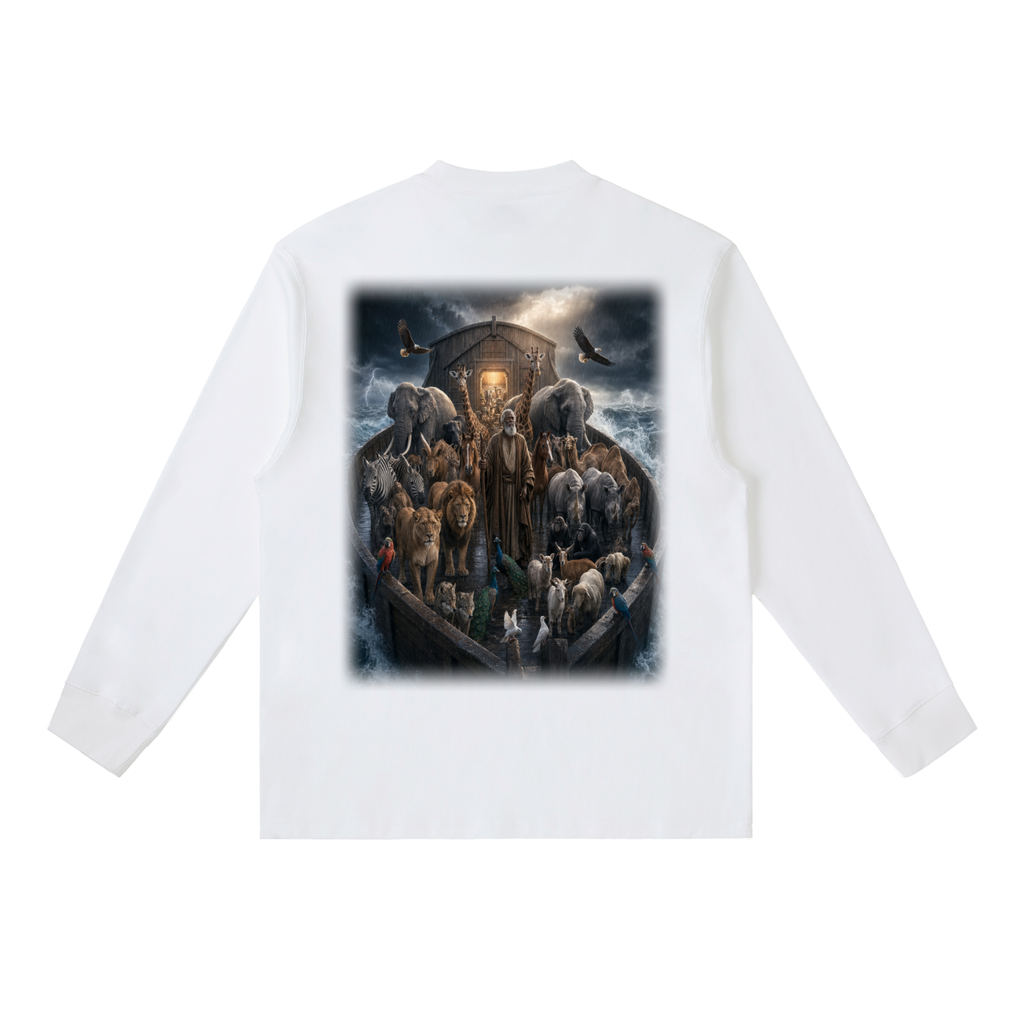 Jubilore "Noah" Essential Crewneck Long-Sleeve T-Shirt