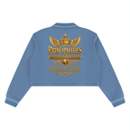 Jubiloré "Principalities" Women’s Crop Collared Sweatshirt