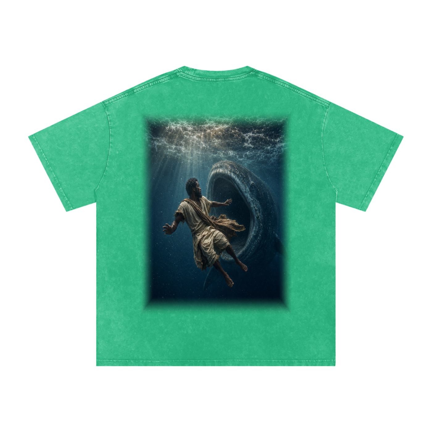 Jubilore "Jonah" Snow Washed Oversized Cotton T-Shirt