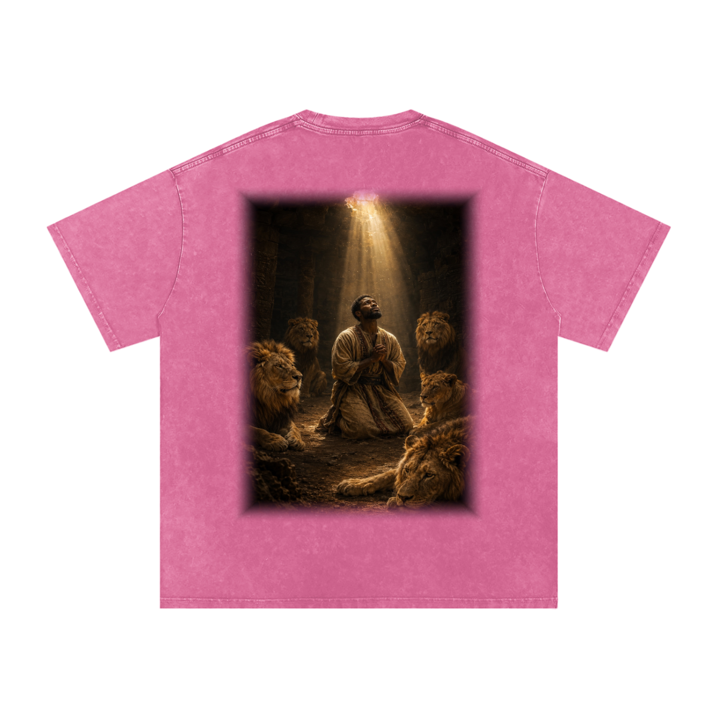 Jubilore "Daniel" Snow Washed Oversized Cotton T-Shirt